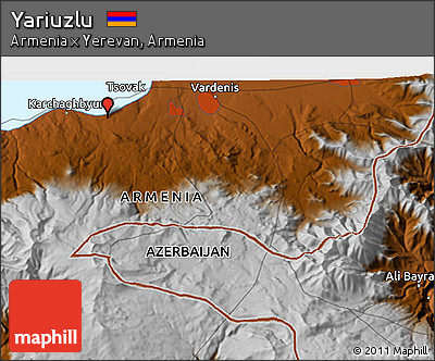 Physical 3D Map of Yariuzlu
