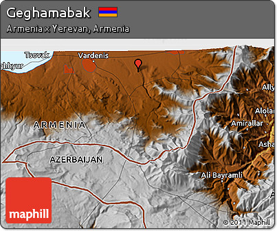 Physical 3D Map of Geghamabak