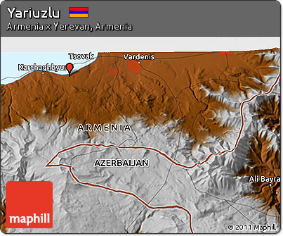 Physical 3D Map of Yariuzlu
