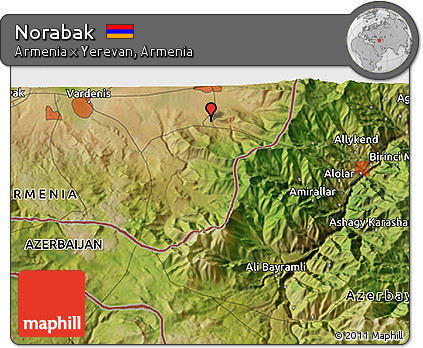 Satellite 3D Map of Norabak