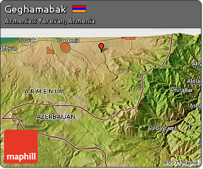 Satellite 3D Map of Geghamabak