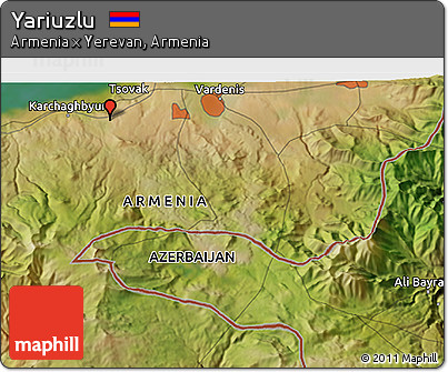 Satellite 3D Map of Yariuzlu
