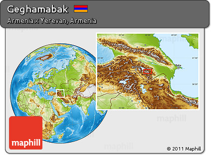 Physical Location Map of Geghamabak