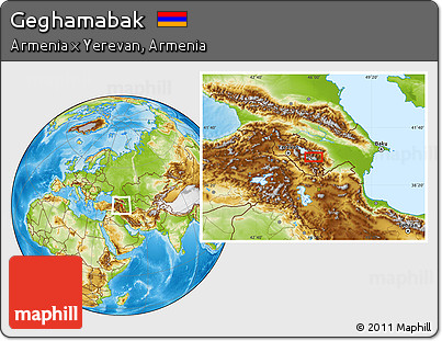 Physical Location Map of Geghamabak