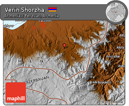 Physical Map of Verin Shorzha