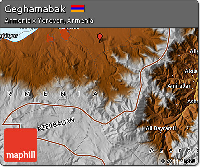 Physical Map of Geghamabak