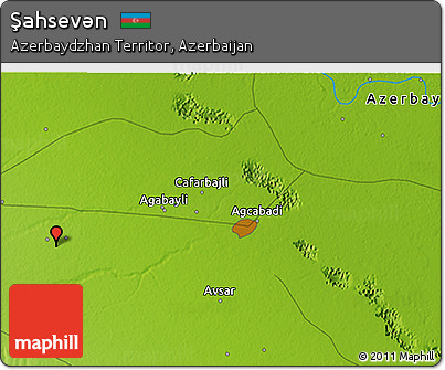 Physical 3D Map of Şahsevǝn