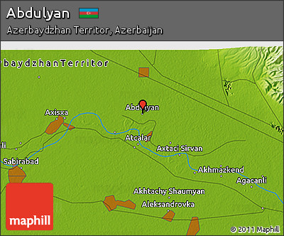 Physical 3D Map of Abdulyan