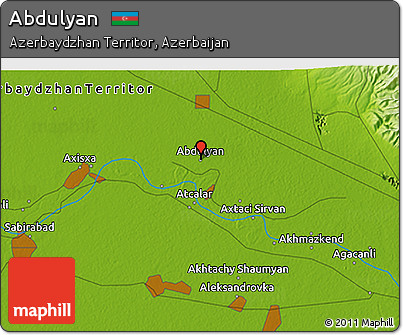 Physical 3D Map of Abdulyan