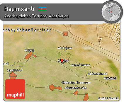 Satellite 3D Map of Haşımxanlı
