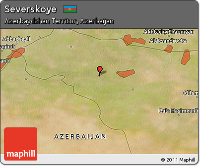 Satellite 3D Map of Severskoye