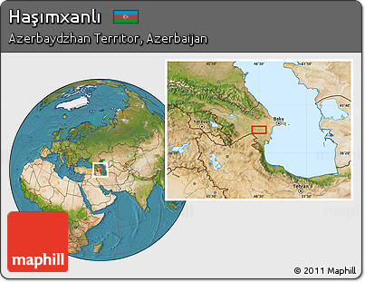 Satellite Location Map of Haşımxanlı