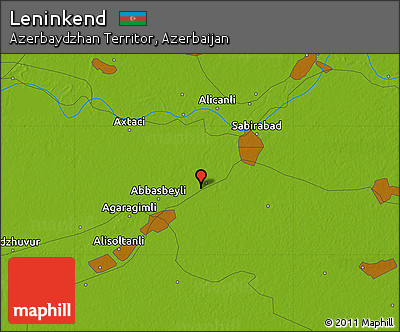 Physical Map of Leninkend