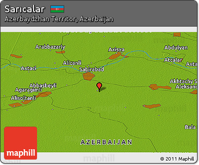 Physical Panoramic Map of Sarıcalar