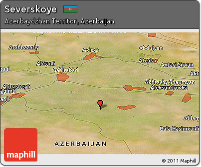 Satellite Panoramic Map of Severskoye