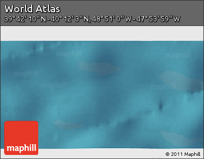 Satellite 3D Map of the Area around 39° 57' 6" N, 48° 22' 30" W