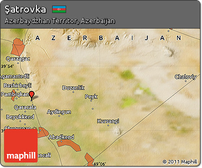 Satellite Map of Şatrovka