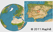 Satellite Location Map of Bargas