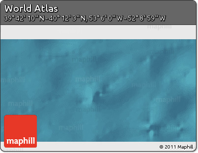 Satellite 3D Map of the Area around 39° 57' 6" N, 52° 37' 30" W