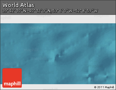 Satellite 3D Map of the Area around 39° 57' 6" N, 52° 37' 30" W