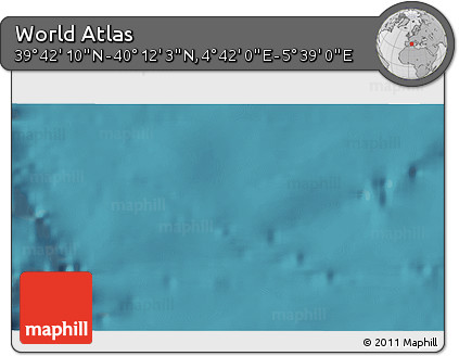 Satellite 3D Map of the Area around 39° 57' 6" N, 5° 10' 30" E