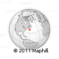 Outline Map of the Area around 39° 57' 6" N, 61° 7' 30" W, rectangular outline