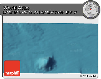 Satellite 3D Map of the Area around 39° 57' 6" N, 66° 13' 29" W