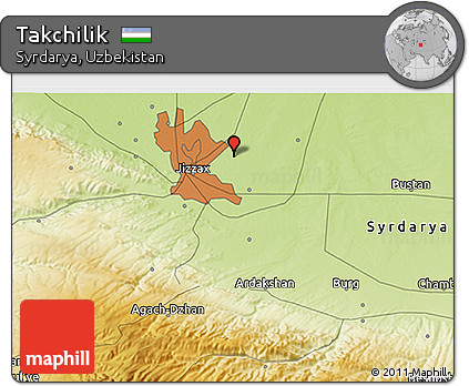 Physical 3D Map of Takchilik