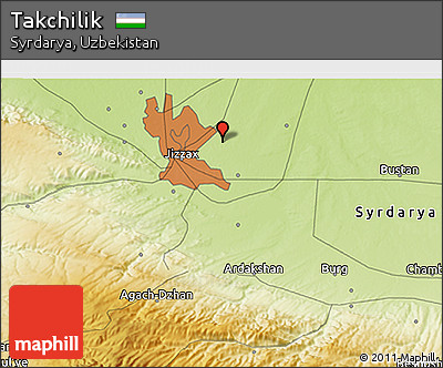 Physical 3D Map of Takchilik