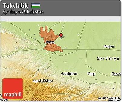 Physical 3D Map of Takchilik