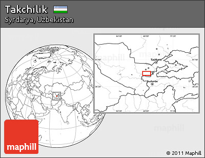 Blank Location Map of Takchilik