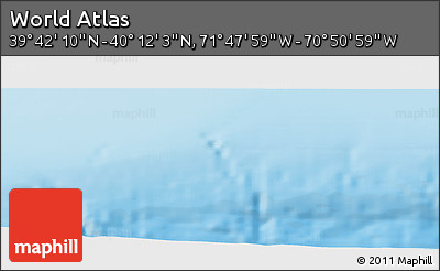 Physical Panoramic Map of the Area around 39° 57' 6" N, 71° 19' 29" W