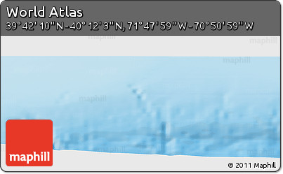 Physical Panoramic Map of the Area around 39° 57' 6" N, 71° 19' 29" W