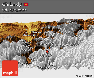 Physical Panoramic Map of Chilandy