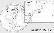 Blank Location Map of the area around 39° 57' 6" N, 72° 10' 30" W