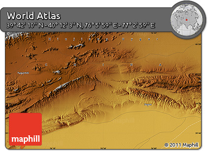 Physical Map of the Area around 39° 57' 6" N, 76° 34' 29" E