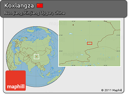 Savanna Style Location Map of Koxlangza