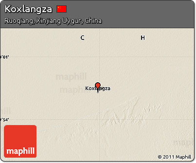 Shaded Relief Map of Koxlangza