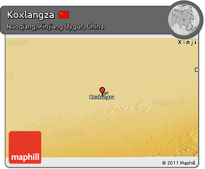 Physical Panoramic Map of Koxlangza