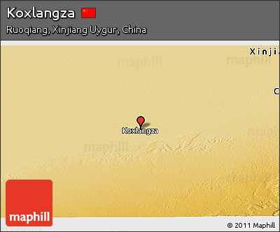 Physical Panoramic Map of Koxlangza