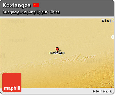 Physical Panoramic Map of Koxlangza