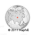 Outline Map of the Area around 39° 57' 6" N, 91° 52' 30" E, rectangular outline