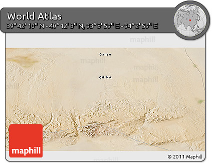 Satellite 3D Map of the Area around 39° 57' 6" N, 93° 34' 29" E