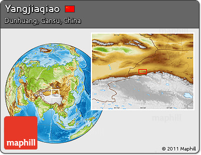 Physical Location Map of Yangjiaqiao