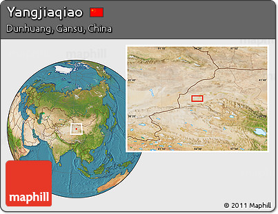 Satellite Location Map of Yangjiaqiao