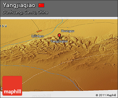 Physical Panoramic Map of Yangjiaqiao