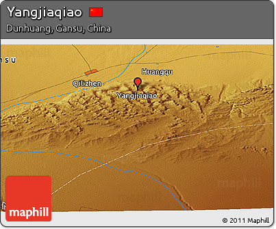 Physical Panoramic Map of Yangjiaqiao