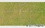 Satellite 3D Map of the area around 39° 57' 6" N, 95° 58' 29" W