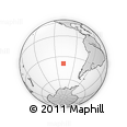 Outline Map of the Area around 39° 12' 22" S, 107° 52' 30" W, rectangular outline