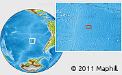 Physical Location Map of the area around 39° 12' 22" S, 108° 43' 29" W